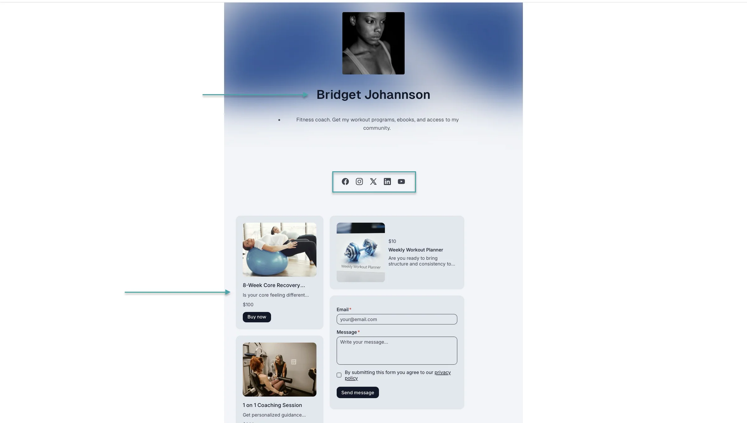 payhip vs gumroad - easytools creator page