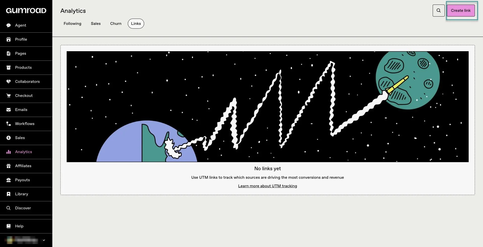 track utm link on gumroad