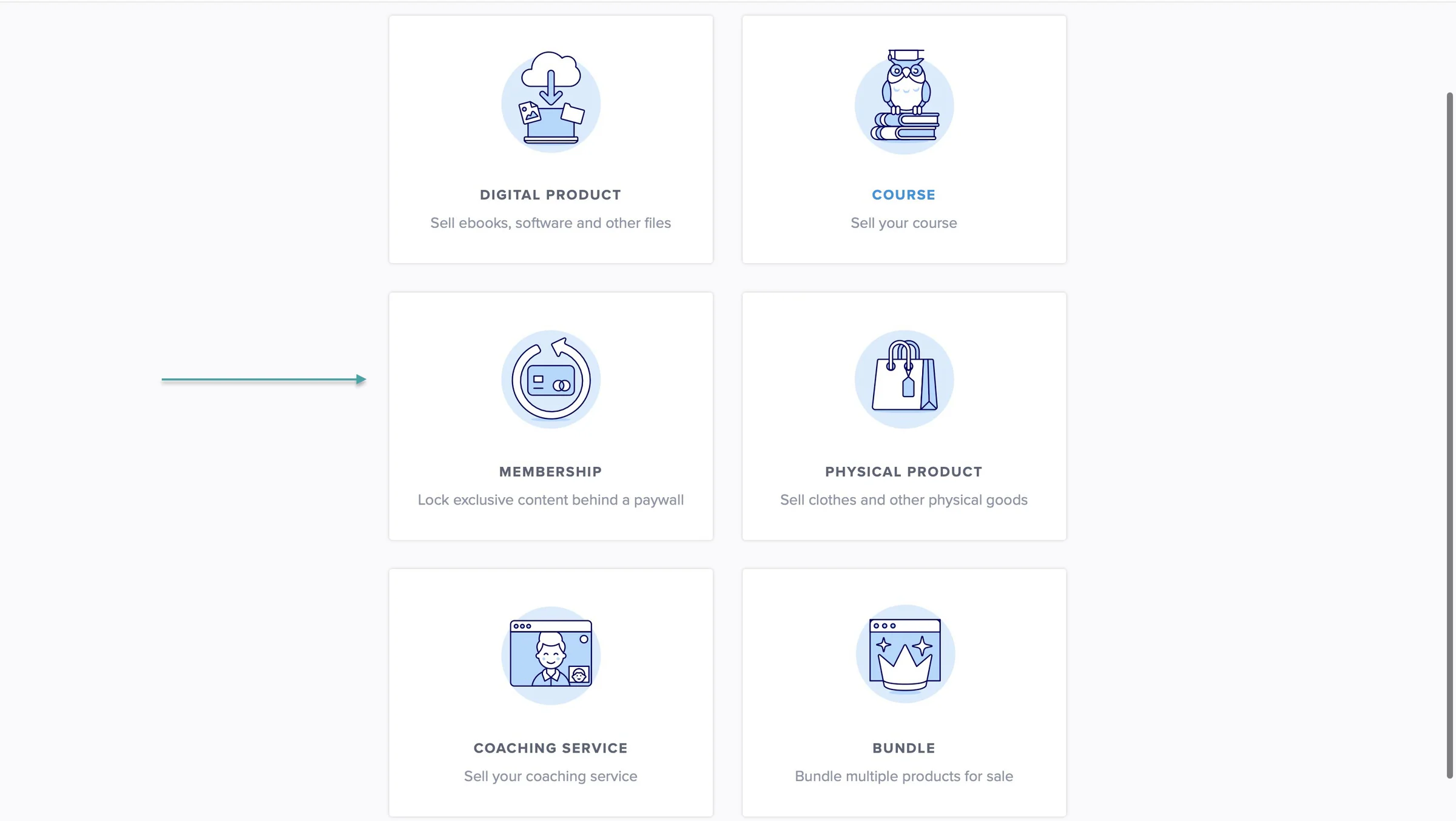 payhip vs gumroad - product type page