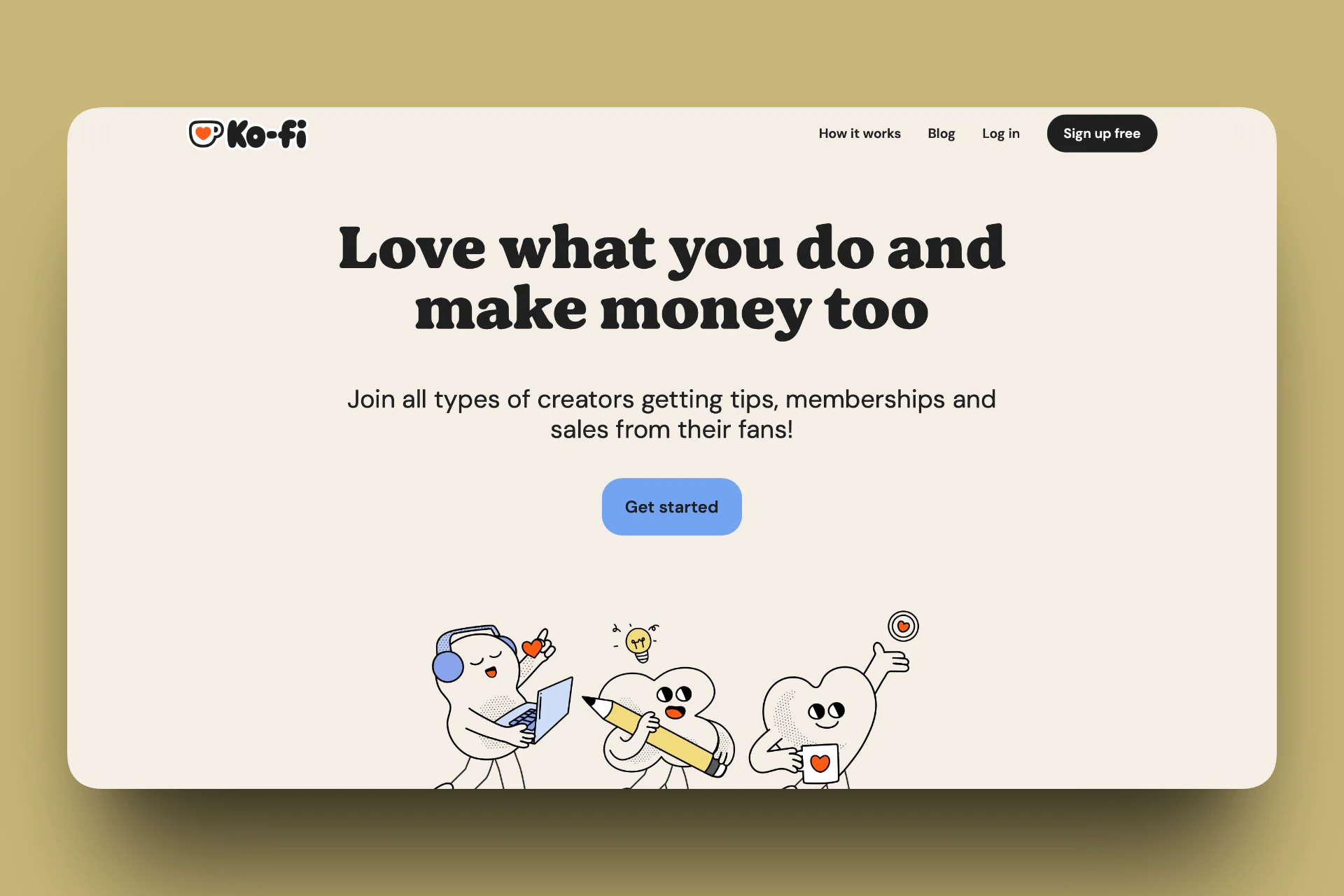 Ko-fi - unique buy me a coffee alternative