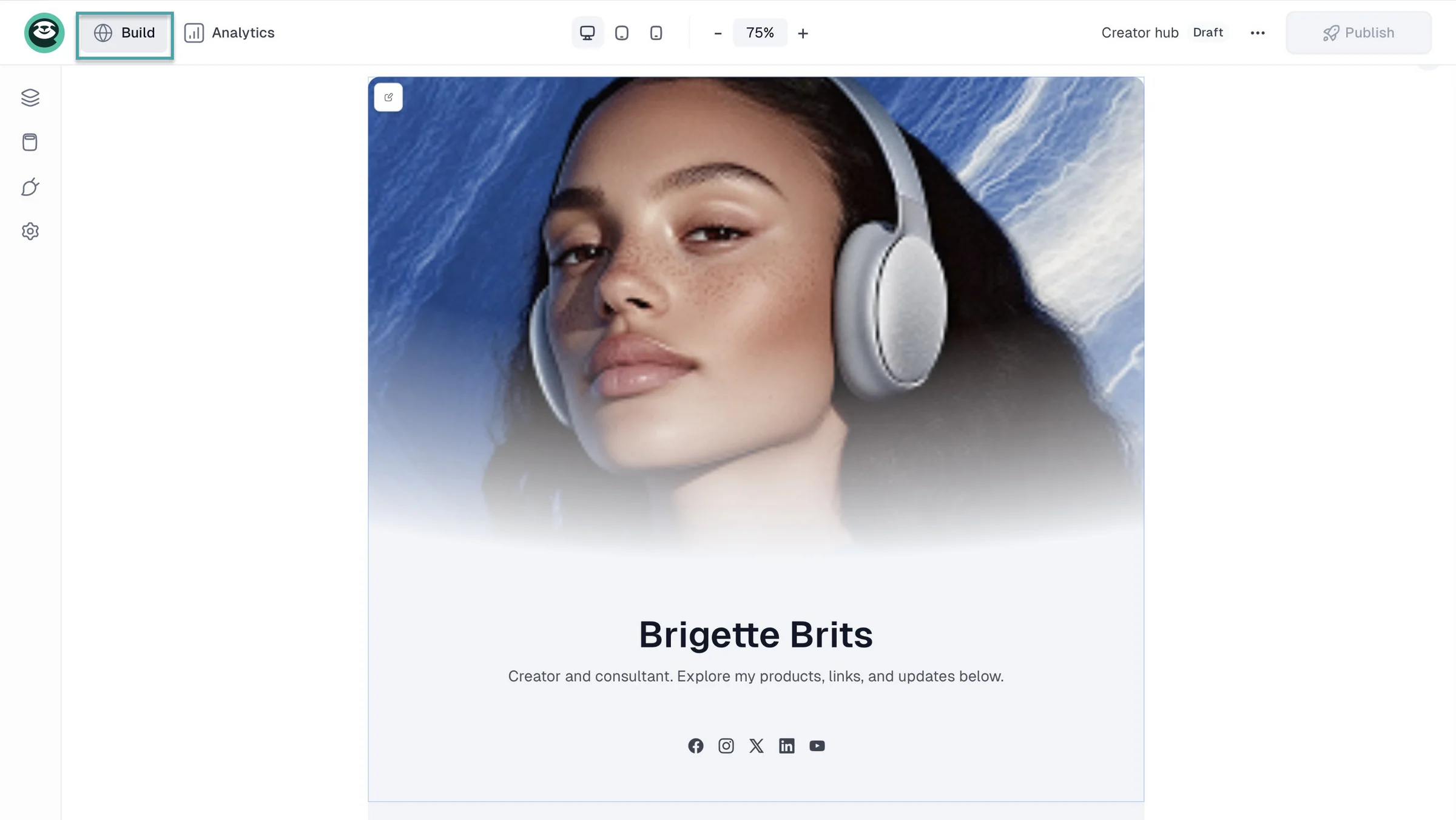 creator page on easytools