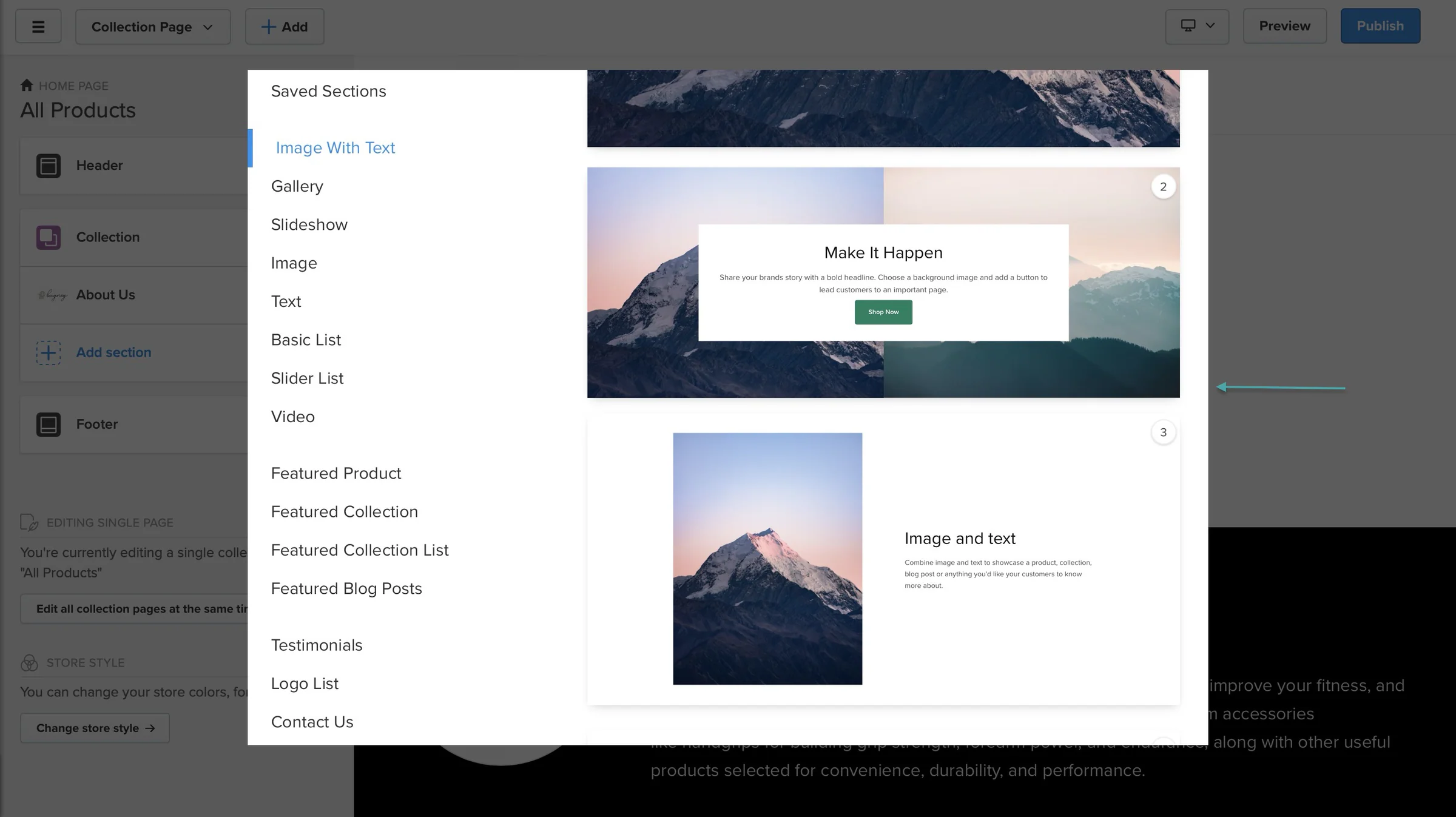 add sections on payhip