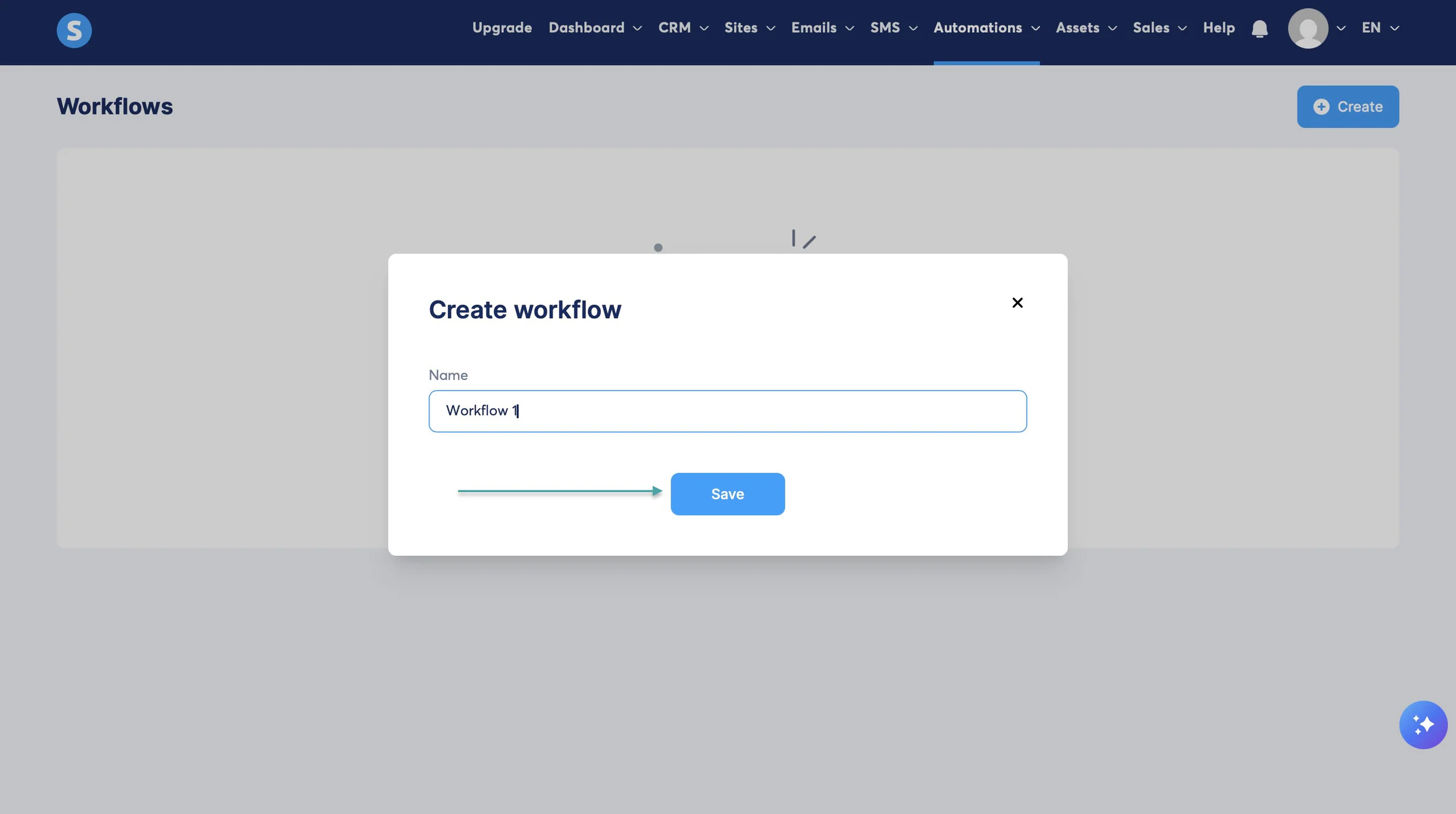 create workflow