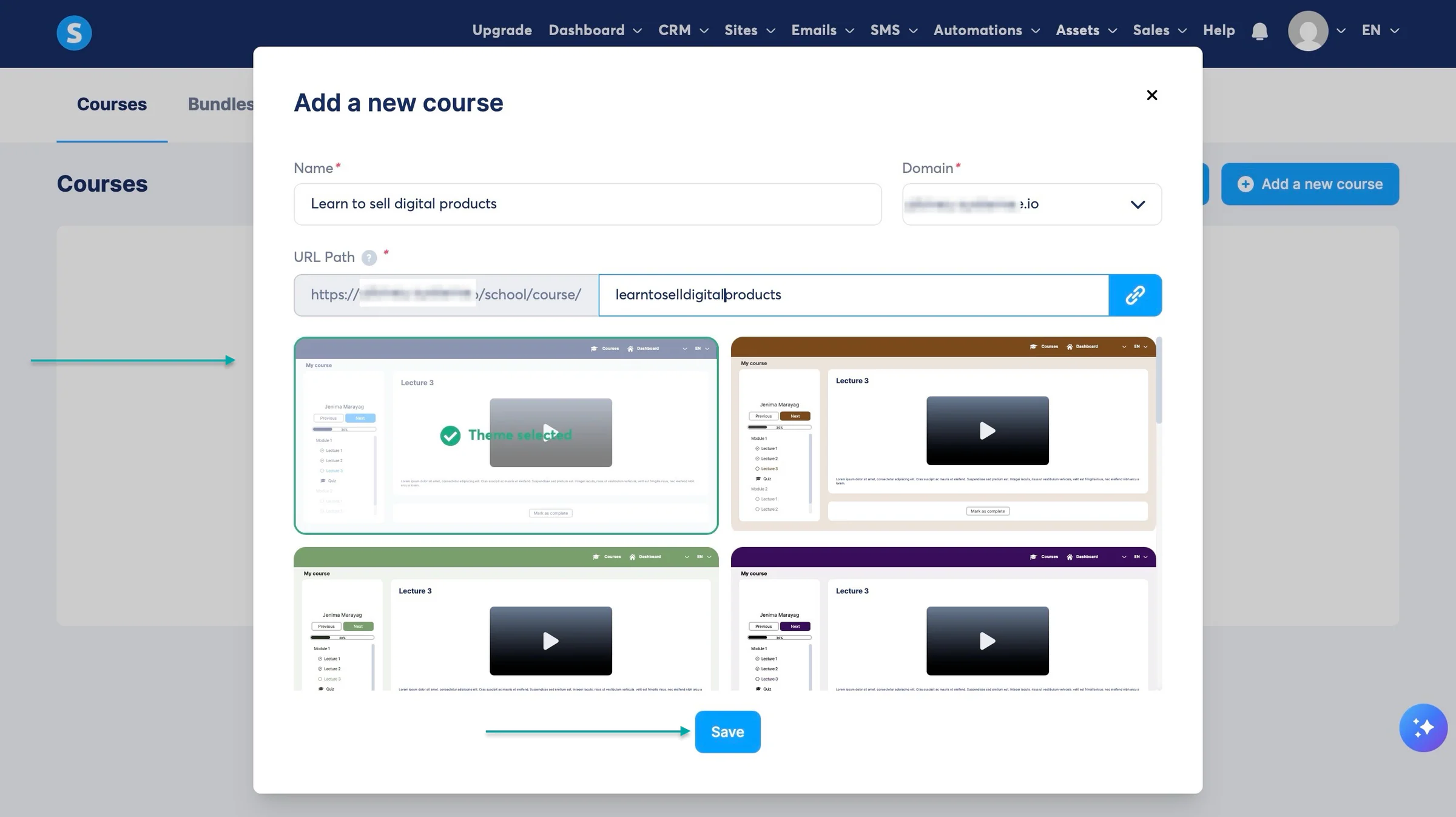 add new course on clickfunnels alternative