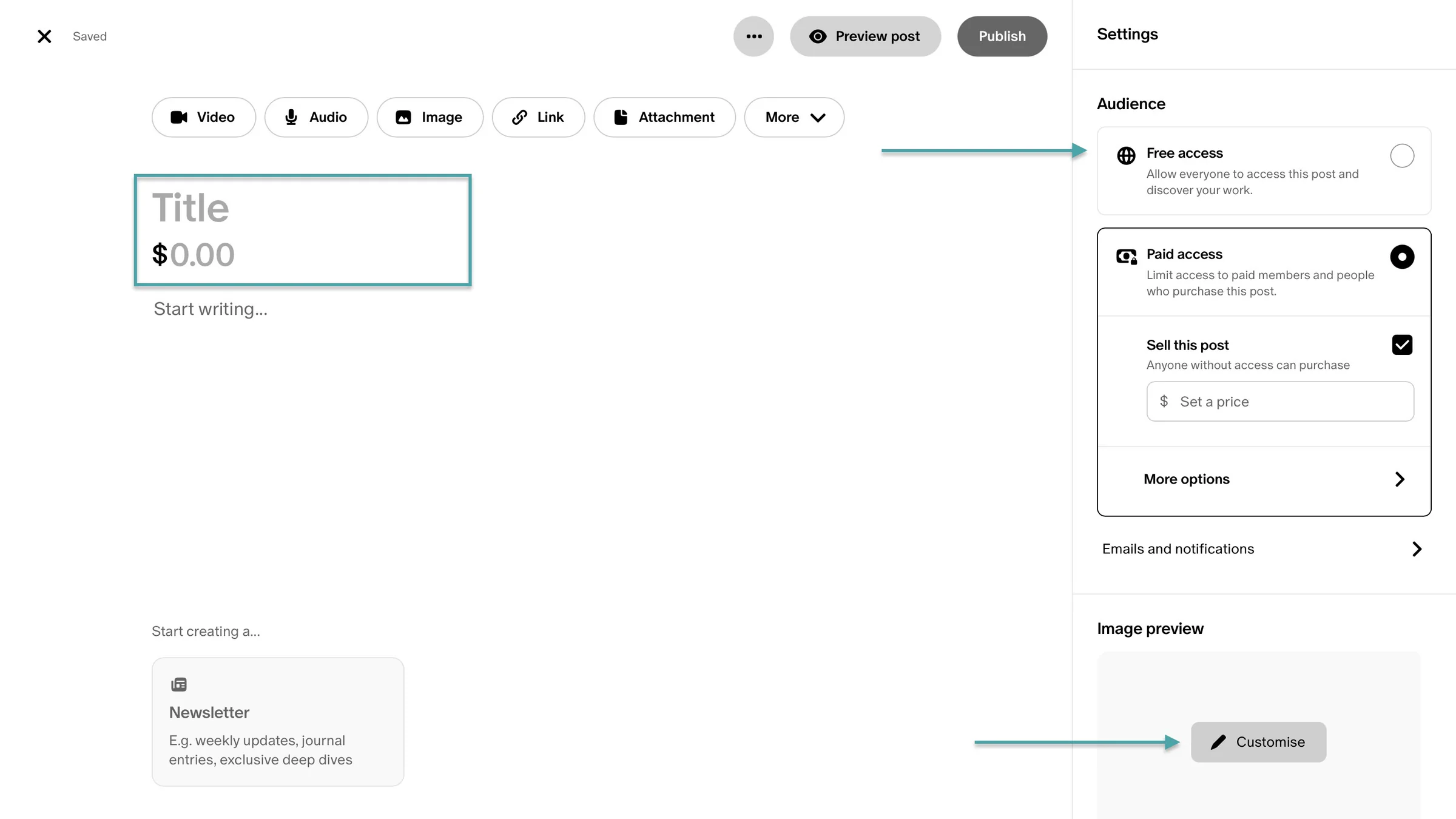 patreon text and product editor