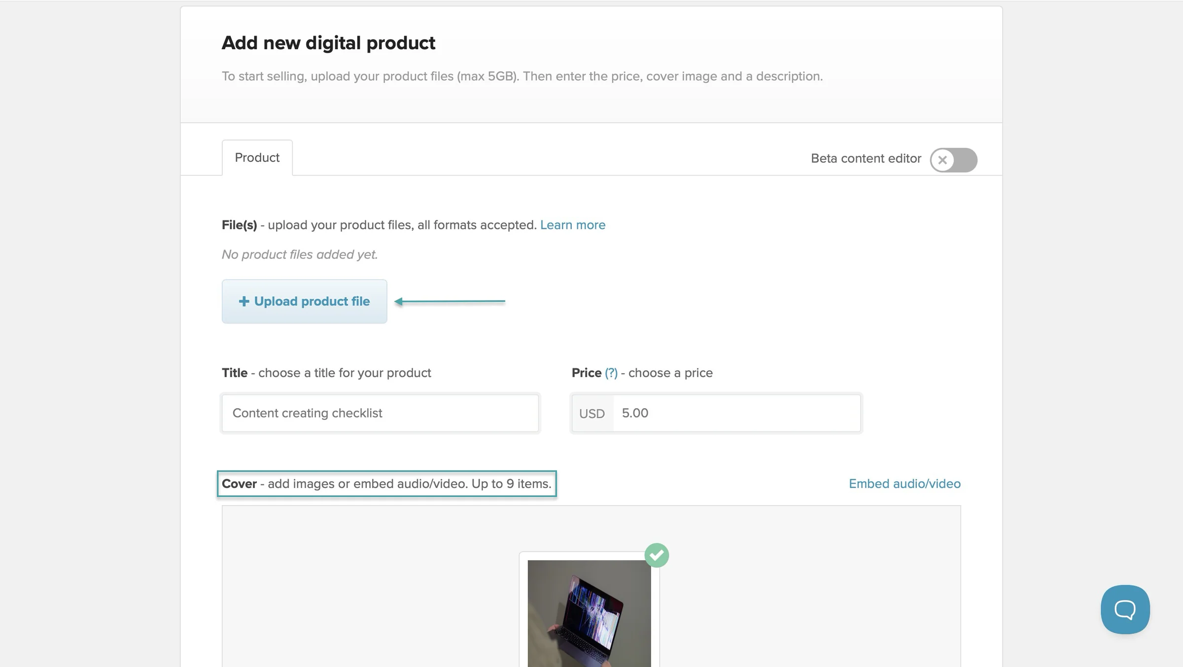 payhip vs gumroad - product details