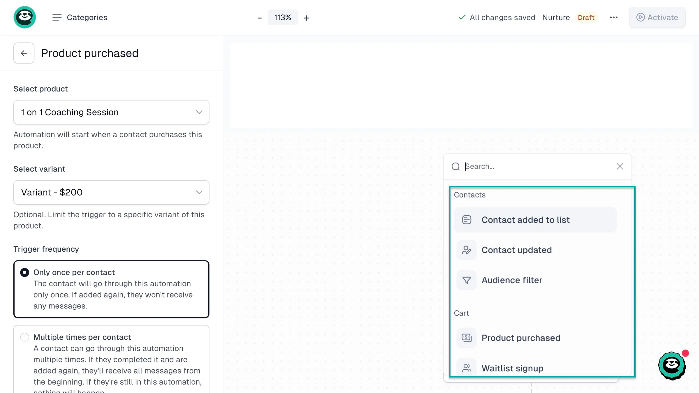 workflow trigger on buy me a coffee alternative