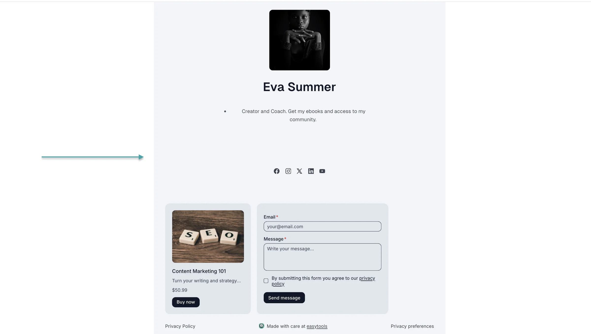 easytools creator page