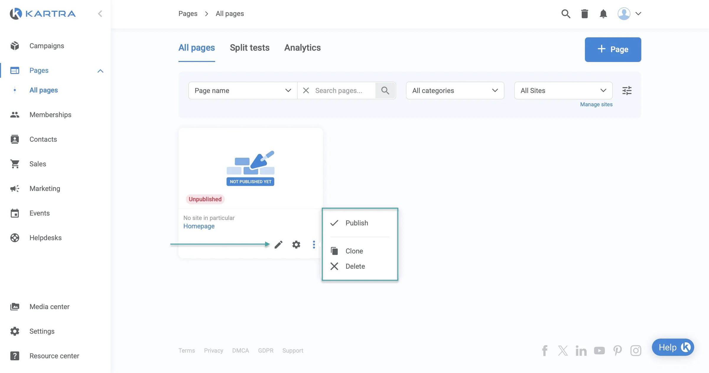 website created on clickfunnels alternative