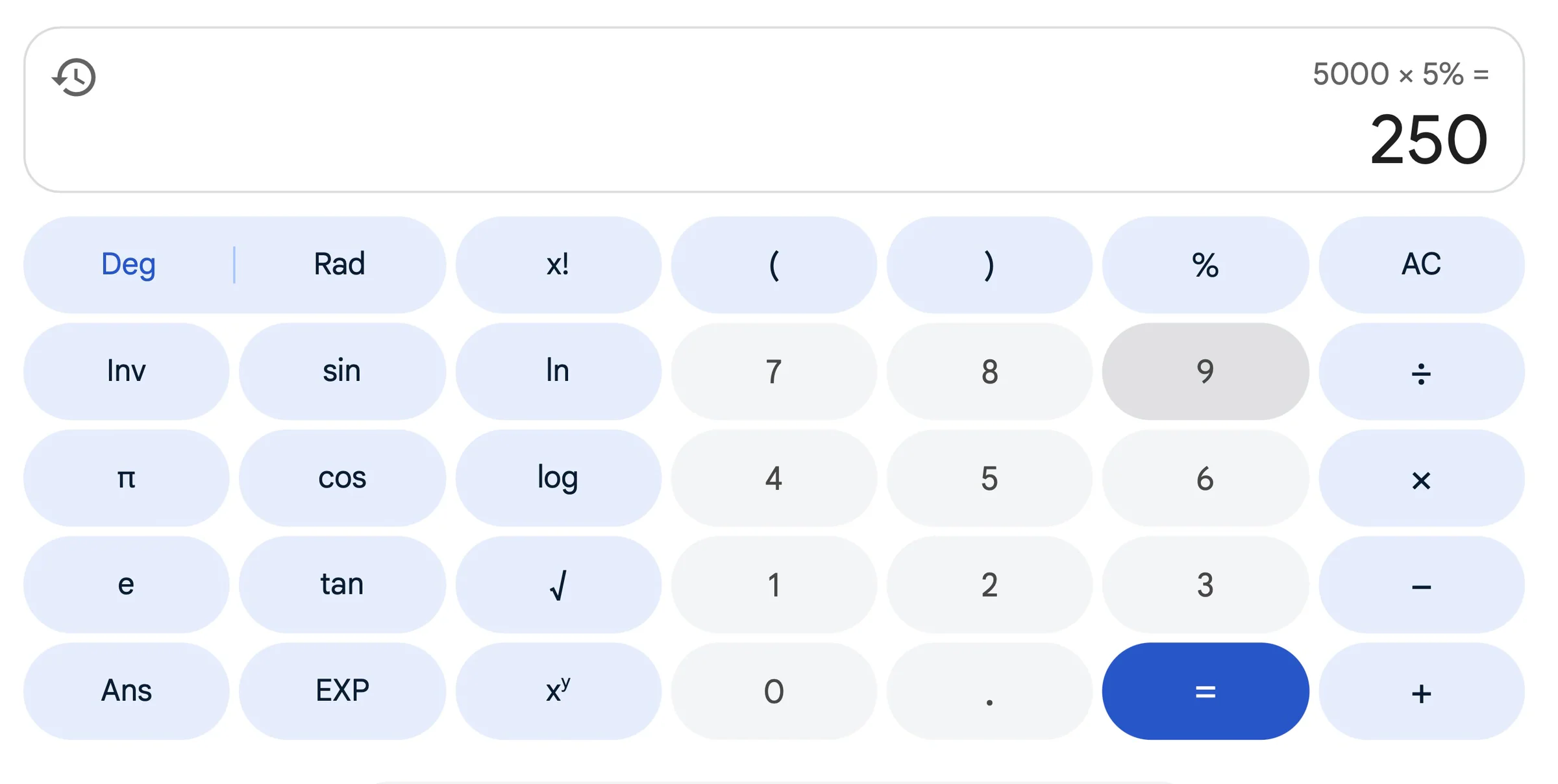 google calculator