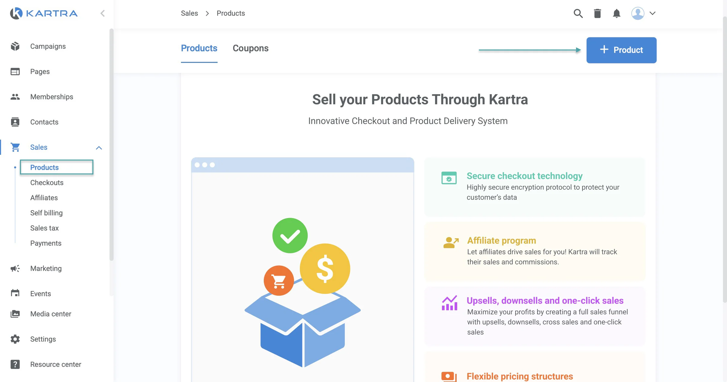 kartra product feature