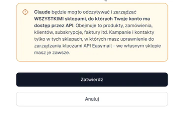 Confirm the connection to your Easytools account in the browser