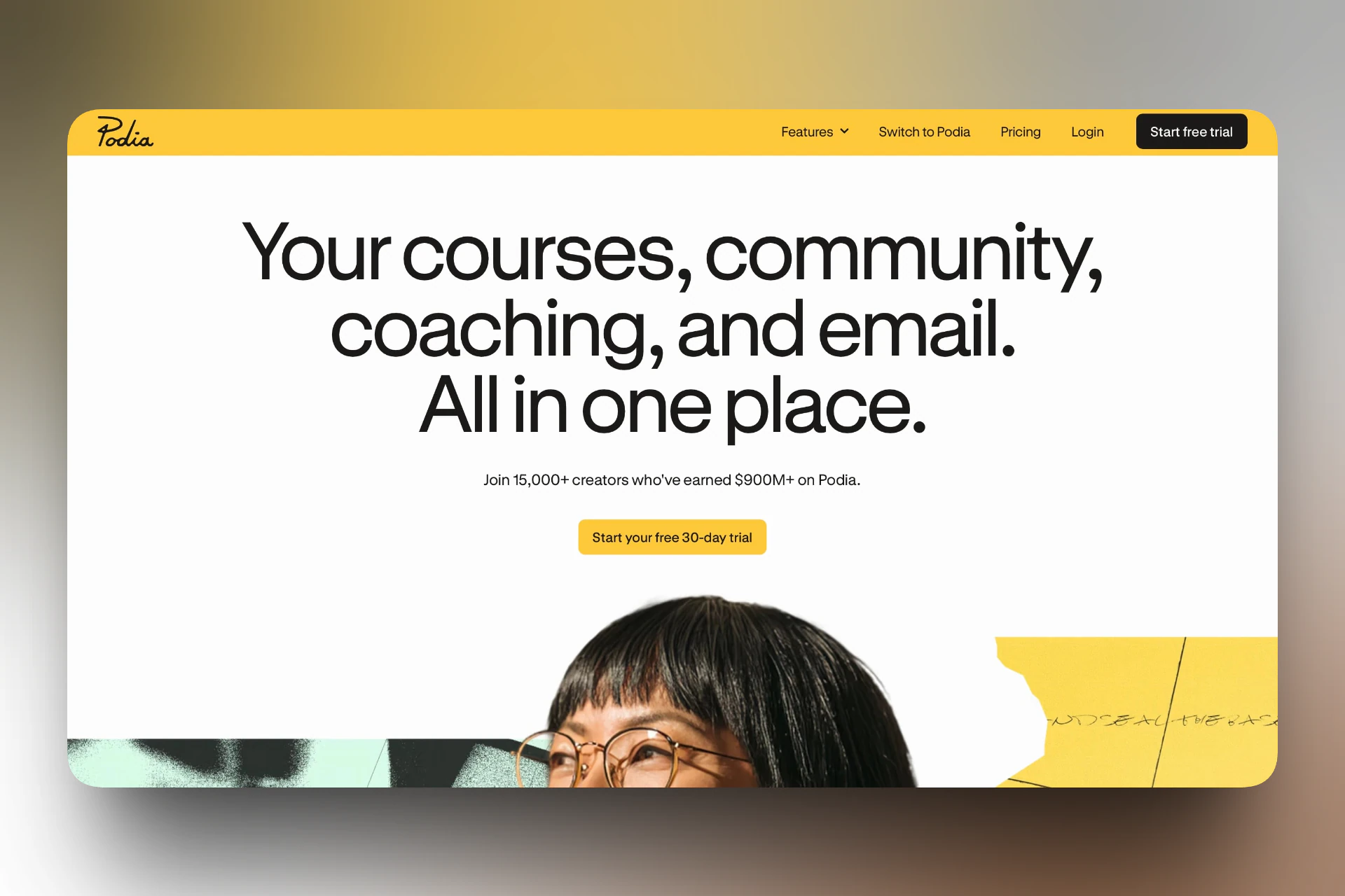 Podia - premium clickfunnels alternative