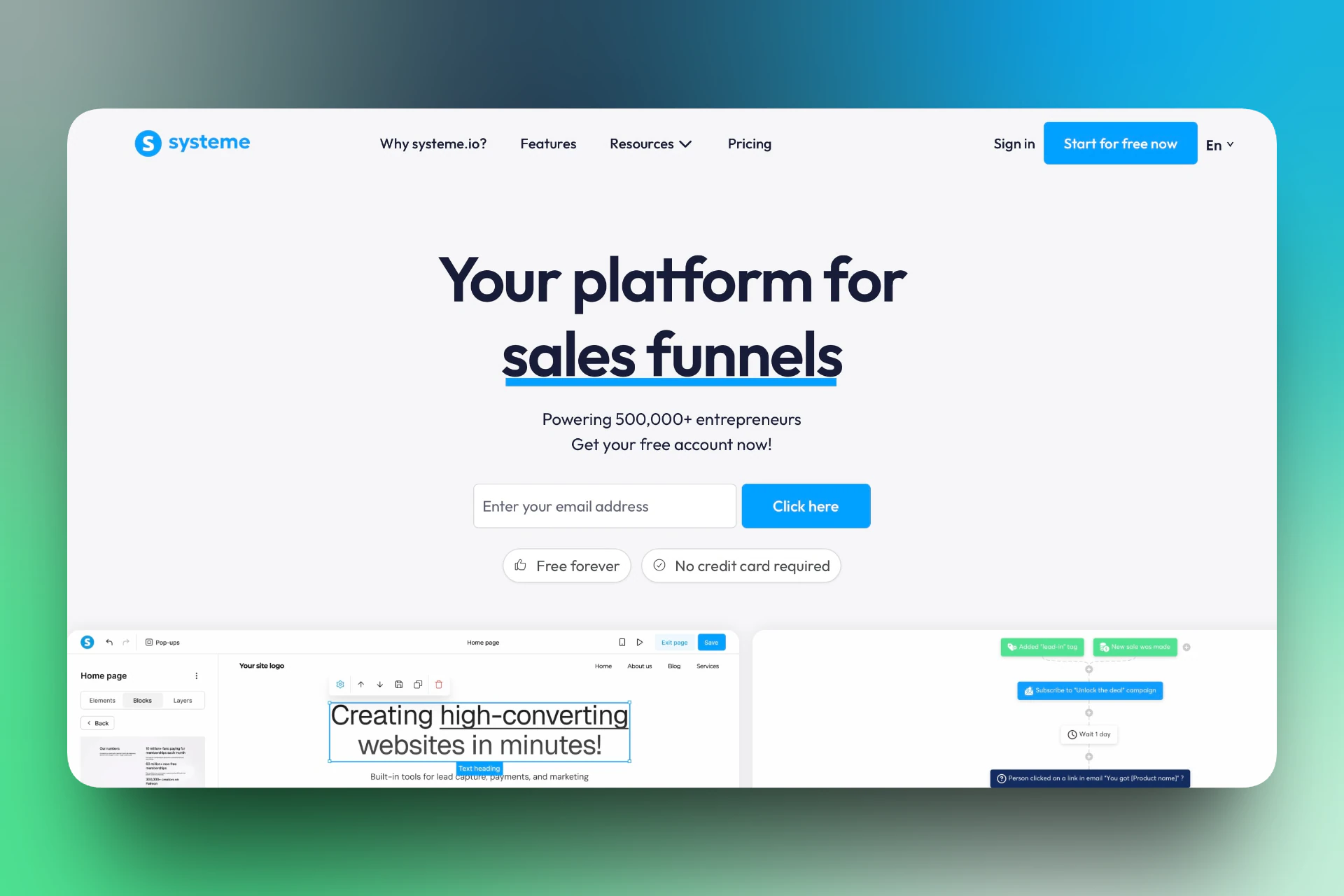 Systeme.io - special clickfunnels alternative