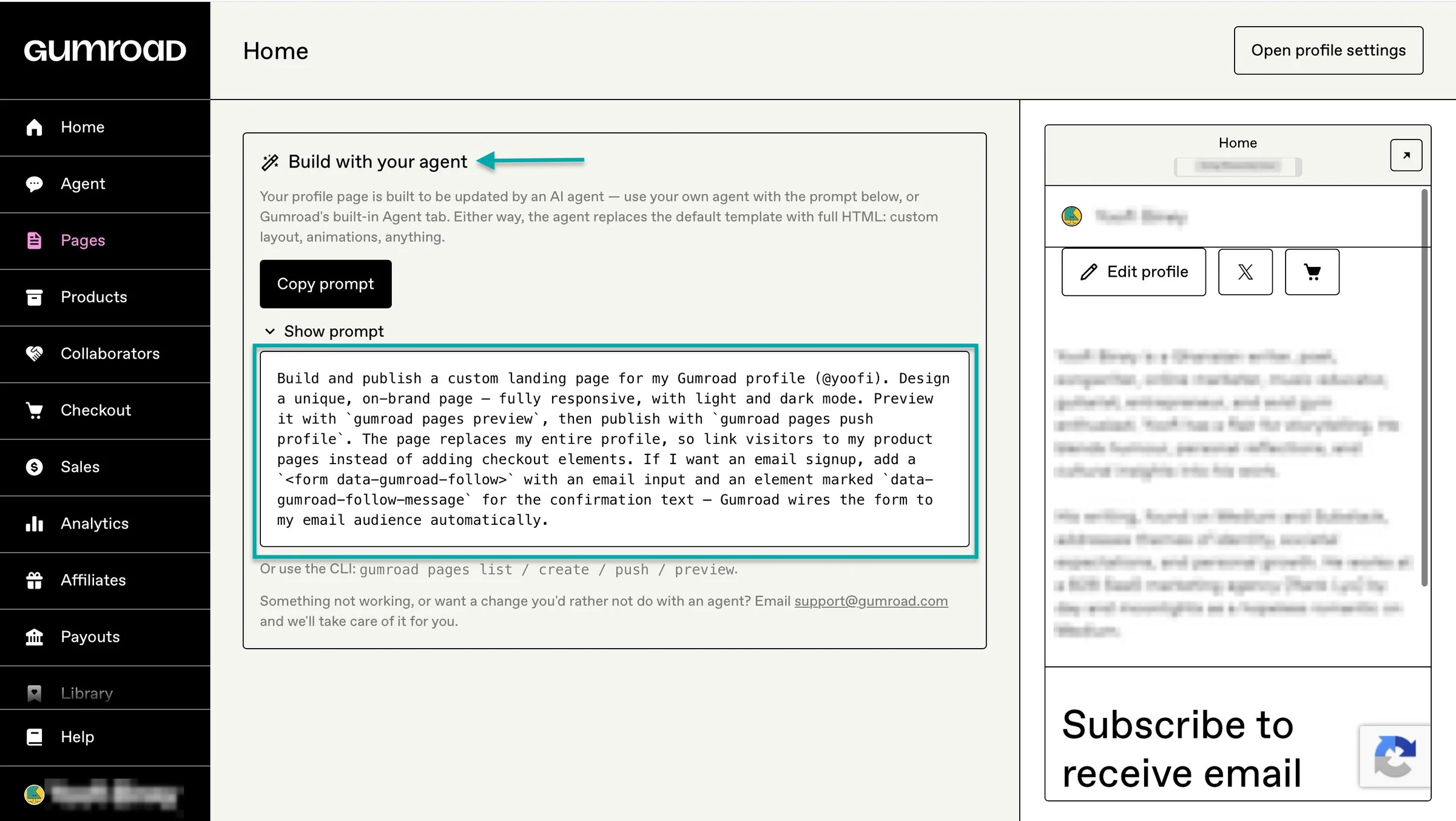 pages on gumroad