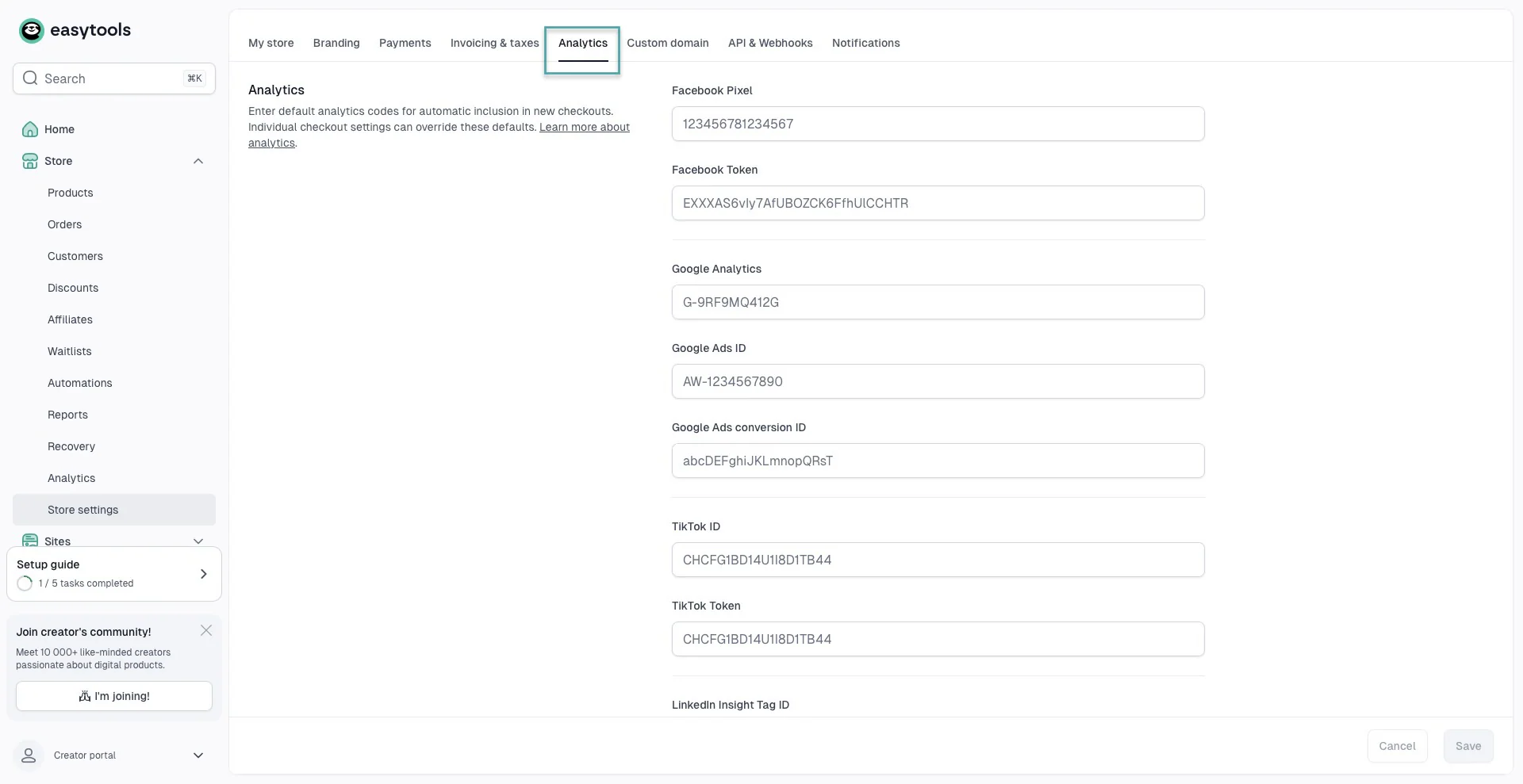 payhip vs gumroad - add external analytics