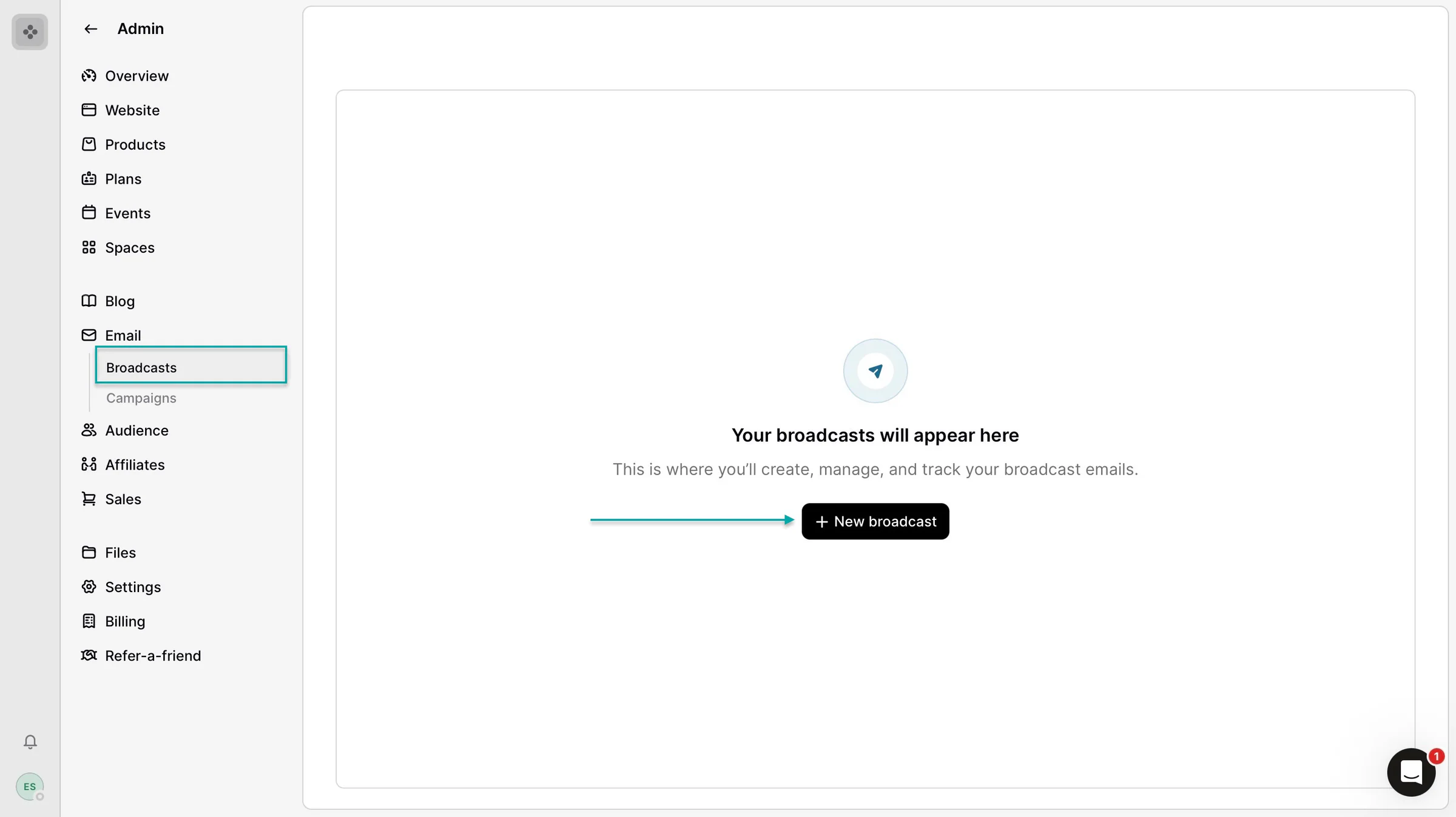 new email broadcast