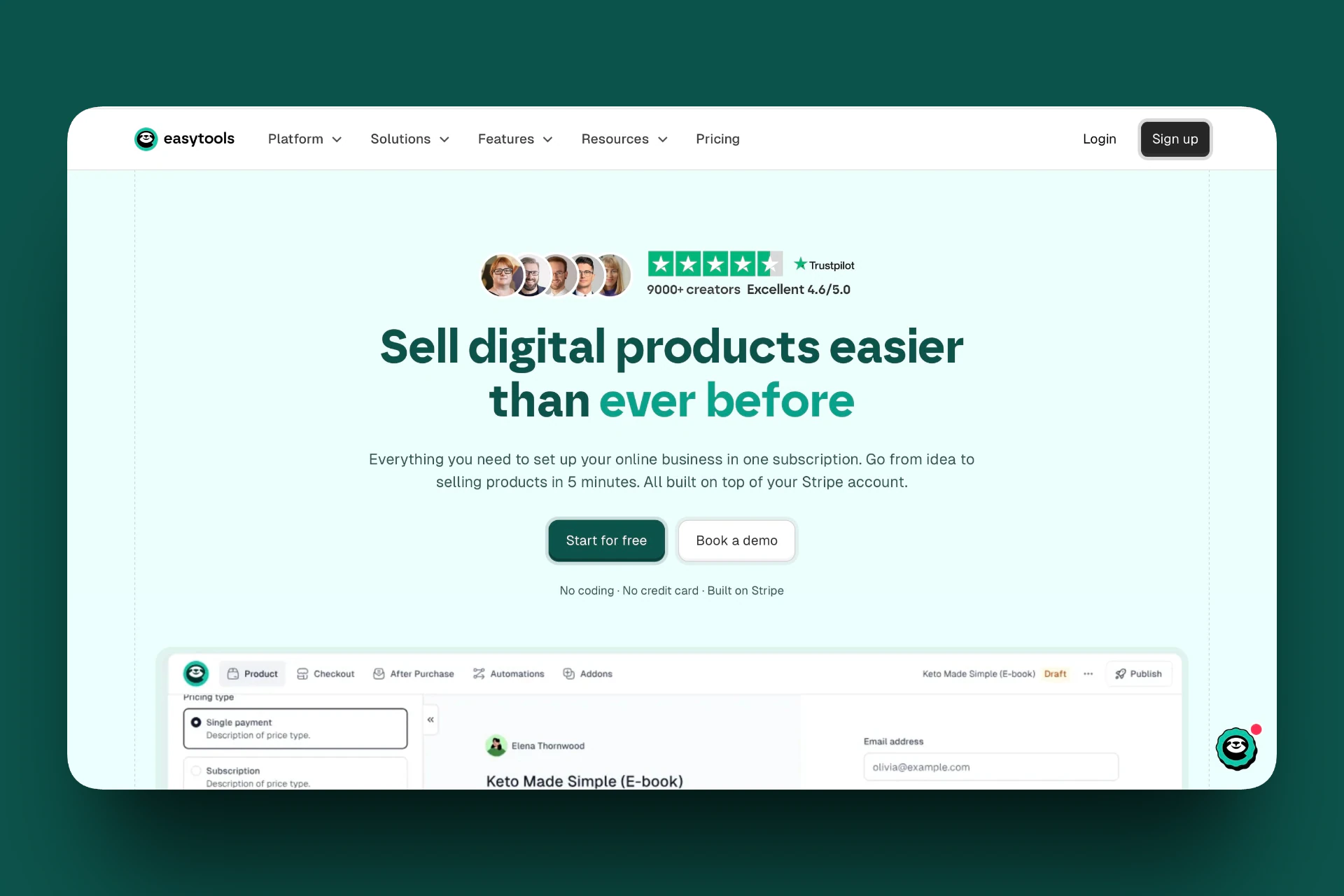 Easytools - top buy me a coffee alternative